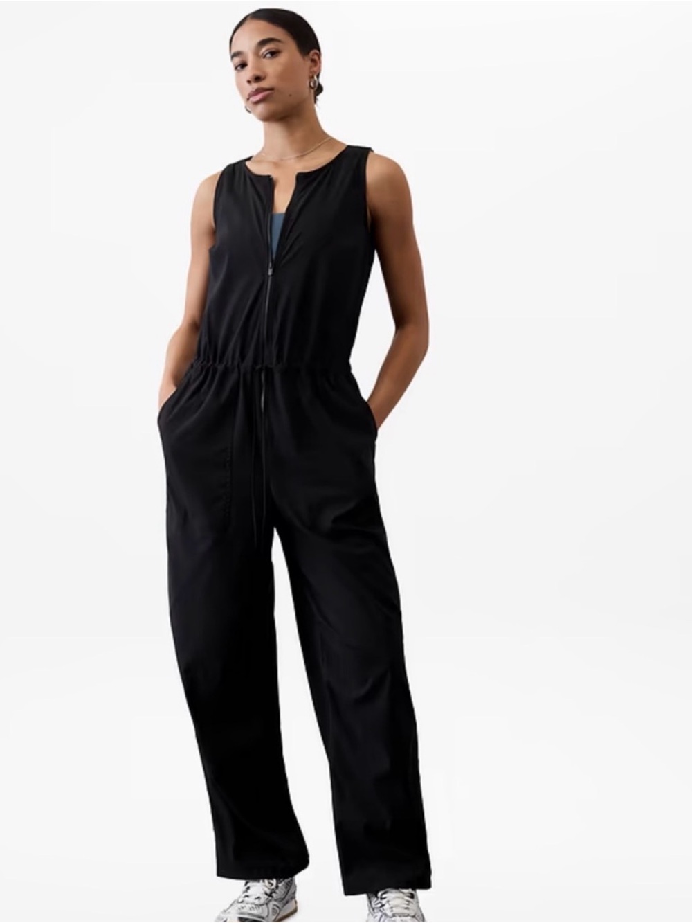 NWT Athleta Black Flex Jumpsuit - Small